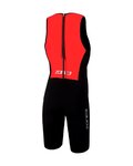 ZONE3 Cycling skinsuit - STEAMLINE - black/red