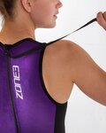 ZONE3 Cycling skinsuit - STEAMLINE - black/purple