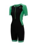 ZONE3 Cycling skinsuit - AQUAFLO PLUS - black/green