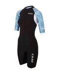 ZONE3 Cycling skinsuit - LAVA  - black/blue/white