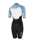 ZONE3 Cycling skinsuit - LAVA  - black/blue/white