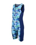 ZONE3 Cycling skinsuit - KID'S DIGITAL PRINT TRISUIT  - blue
