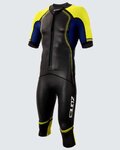 ZONE3 Cycling skinsuit - VERSA - black/yellow