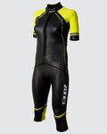 ZONE3 Cycling skinsuit - VERSA - black/yellow