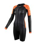 ZONE3 Cycling skinsuit - VERSA - black/orange