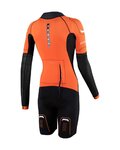 ZONE3 Cycling skinsuit - VERSA - black/orange
