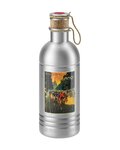 ELITE Cycling water bottle - VINTAGE ALU 600 - silver