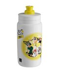 ELITE Cycling water bottle - FLY TOUR DE FRANCE FAMMES 550 - white/yellow
