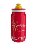 ELITE Cycling water bottle - FLY COFIDIS - red