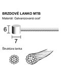 LONGUS brake cable - MTB - silver