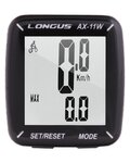 LONGUS cycling computer - CYKLO COMPUTER AX-11W - black