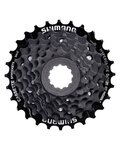 SHIMANO cassette - CASSETTE HG200 7 12-28 - black