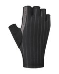 SHIMANO Cycling fingerless gloves - SHIMANO ADVANCED RACE - black