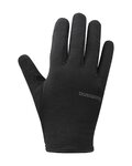 SHIMANO Cycling long-finger gloves - LIGHT THERMAL - black