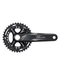SHIMANO cranks with chainring - DEORE M4100 175mm 36/26 - black