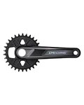 SHIMANO cranks with chainring - DEORE M6120 175mm 30 - black