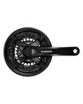 SHIMANO cranks with chainring - TOURNEY TY501 170mm 42/34/24 - black