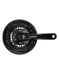 SHIMANO cranks with chainring - TOURNEY TY501 170mm 48/38/28 - black