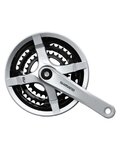 SHIMANO cranks with chainring - TOURNEY TY501 170mm 48/38/28 - silver