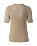 SHIMANO Cycling short sleeve t-shirt - VERTEX SS - beige