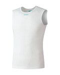 SHIMANO Cycling sleeve less t-shirt - VERTEX MESH SL - white