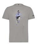 SHIMANO Cycling short sleeve t-shirt - SENTIERO LTD - grey