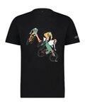 SHIMANO Cycling short sleeve t-shirt - SENTIERO LTD - black
