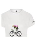 SHIMANO Cycling short sleeve t-shirt - SENTIERO LTD - white