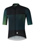 SHIMANO Cycling short sleeve jersey - BREAKAWAY - green/black