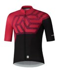 SHIMANO Cycling short sleeve jersey - BREAKAWAY - red/black