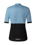 SHIMANO Cycling short sleeve jersey - ELEMENT - light blue/black