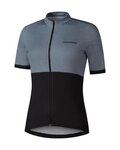 SHIMANO Cycling short sleeve jersey - ELEMENT - grey/black