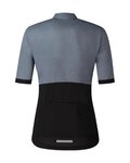 SHIMANO Cycling short sleeve jersey - ELEMENT - grey/black