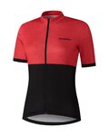 SHIMANO Cycling short sleeve jersey - ELEMENT - red/black