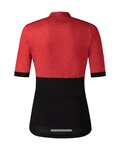 SHIMANO Cycling short sleeve jersey - ELEMENT - red/black