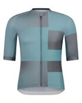 SHIMANO Cycling short sleeve jersey - VELOCE - light blue