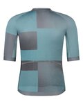 SHIMANO Cycling short sleeve jersey - VELOCE - light blue