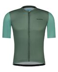 SHIMANO Cycling short sleeve jersey - ARIA - green