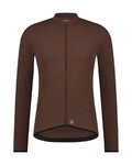 SHIMANO Cycling summer long sleeve jersey - VERTEX THERMAL LONG - brown