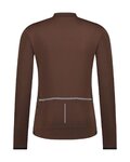 SHIMANO Cycling summer long sleeve jersey - VERTEX THERMAL LONG - brown