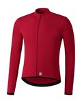 SHIMANO Cycling summer long sleeve jersey - VERTEX THERMAL LONG - red