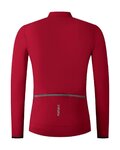 SHIMANO Cycling summer long sleeve jersey - VERTEX THERMAL LONG - red