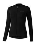 SHIMANO Cycling winter long sleeve jersey - KAEDE THERMAL LONG - black