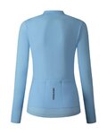 SHIMANO Cycling winter long sleeve jersey - ELEMENT LONG - light blue
