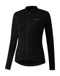 SHIMANO Cycling winter long sleeve jersey - ELEMENT LONG - black