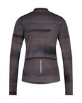 SHIMANO Cycling winter long sleeve jersey - KAEDE PRINTED LONG - purple/grey