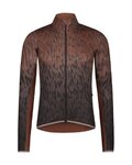 SHIMANO Cycling summer long sleeve jersey - EVOLVE WIND LIGHT - brown