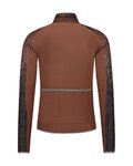 SHIMANO Cycling summer long sleeve jersey - EVOLVE WIND LIGHT - brown