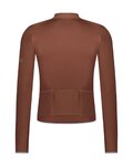 SHIMANO Cycling summer long sleeve jersey - EVOLVE MERINO LONG - brown