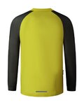 SHIMANO Cycling summer long sleeve jersey - MYOKO LONG WARM - yellow/black